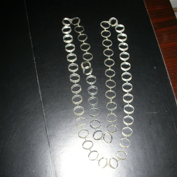 Angled Ovals Chain Necklace - Picture 3 of 3